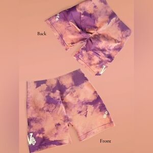 Darc Sport Purple and Pink Athletic Shorts